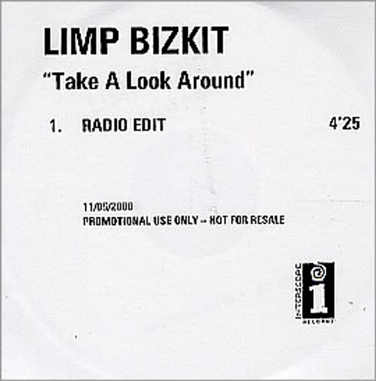 Limp Bizkit   Take A Look Around 12"