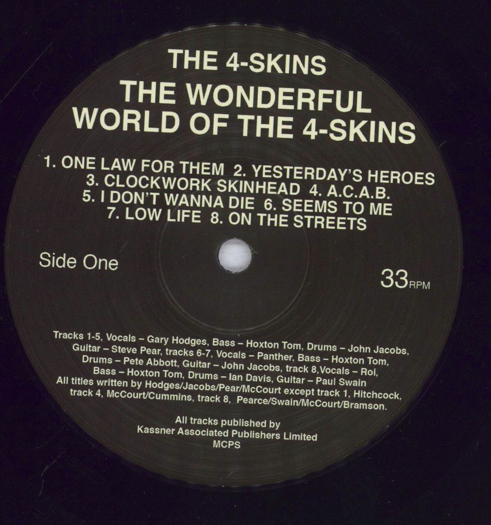 4-Skins The Wonderful World Of The 4 Skins UK vinyl LP album (LP record) 4-SLPTH833907