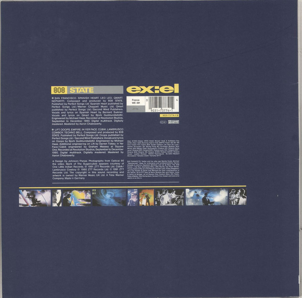 808 State ex:el UK vinyl LP album (LP record) 090317377414