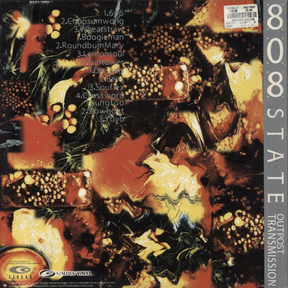 808 State Outpost Transmission UK 2-LP vinyl record set (Double LP Album) 808885004713