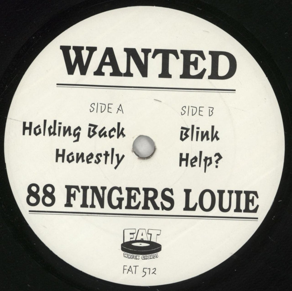 88 Fingers Louie Wanted US 7" vinyl single (7 inch record / 45) 98607WA868708
