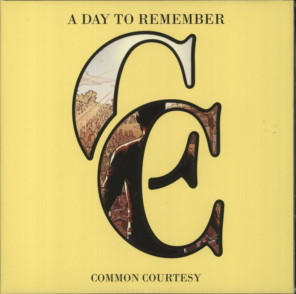 A Day To Remember Common Courtesy - Yellow In Clear Vinyl US 2-LP vinyl record set (Double LP Album) 05235521