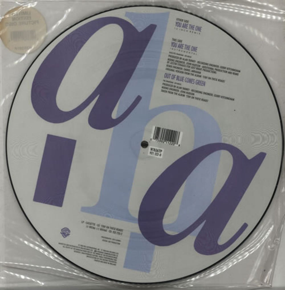 A-Ha You Are The One UK 12" vinyl picture disc (12 inch picture record) AHA2PYO33272