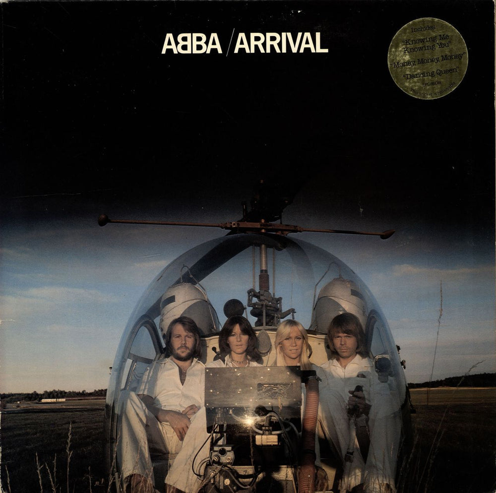 Abba Arrival - Gold Stickered sleeve UK vinyl LP album (LP record) EPC86018