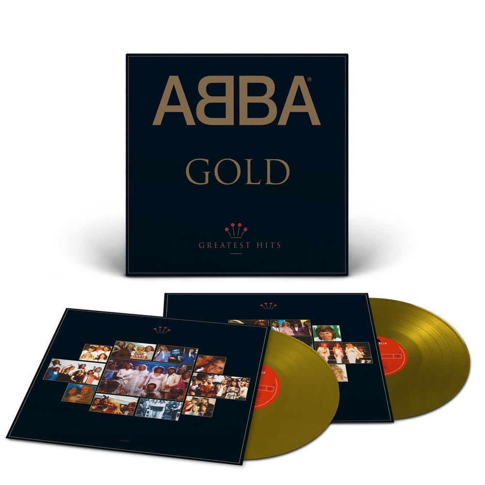 Abba Gold Greatest Hits - Gold Vinyl - Sealed UK 2-LP vinyl record set (Double LP Album) 776292-1