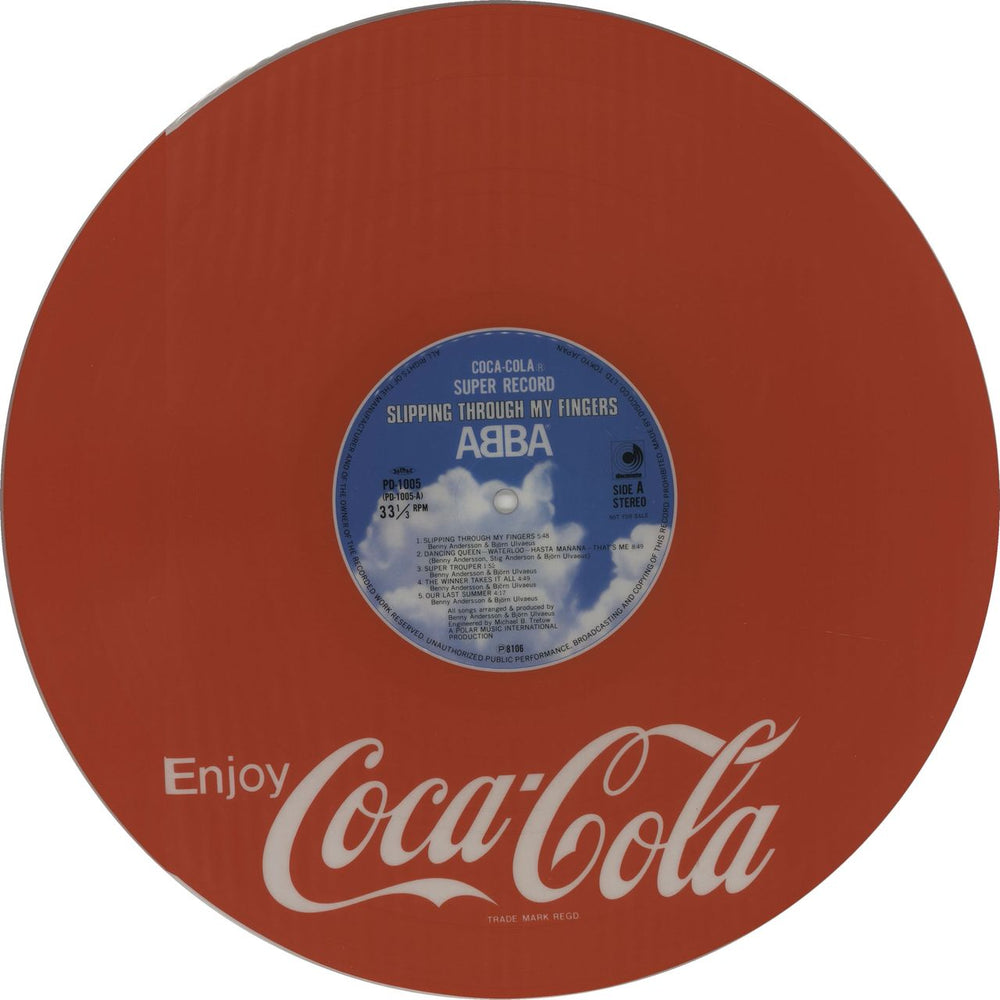 Abba Slipping Through My Fingers - Uncensored Japanese Promo picture disc LP (vinyl picture disc album)