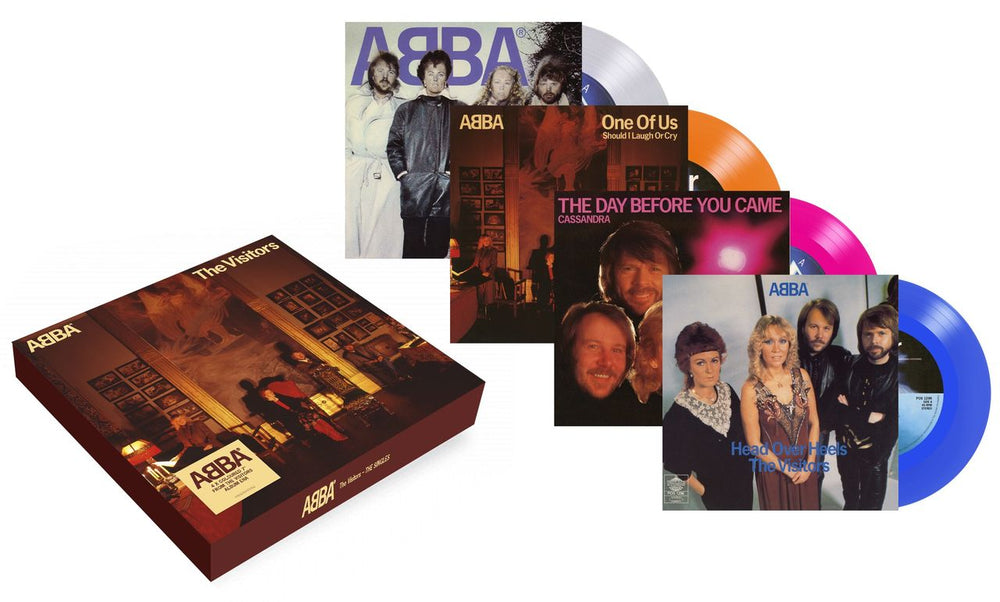 Abba The Visitors: The Singles - Coloured Vinyl - Sealed UK 7" single box set ABB7XTH829519