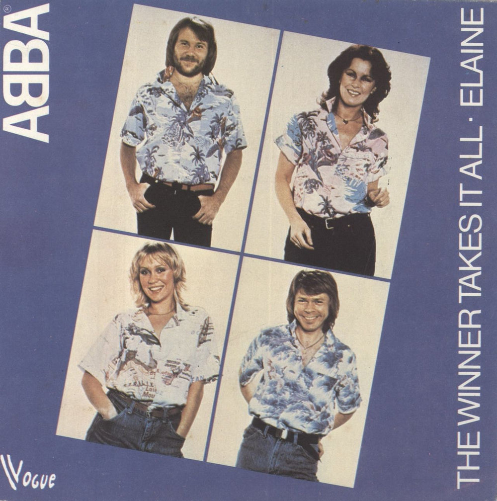 Abba The Winner Takes It All French 7" vinyl single (7 inch record / 45) 101353