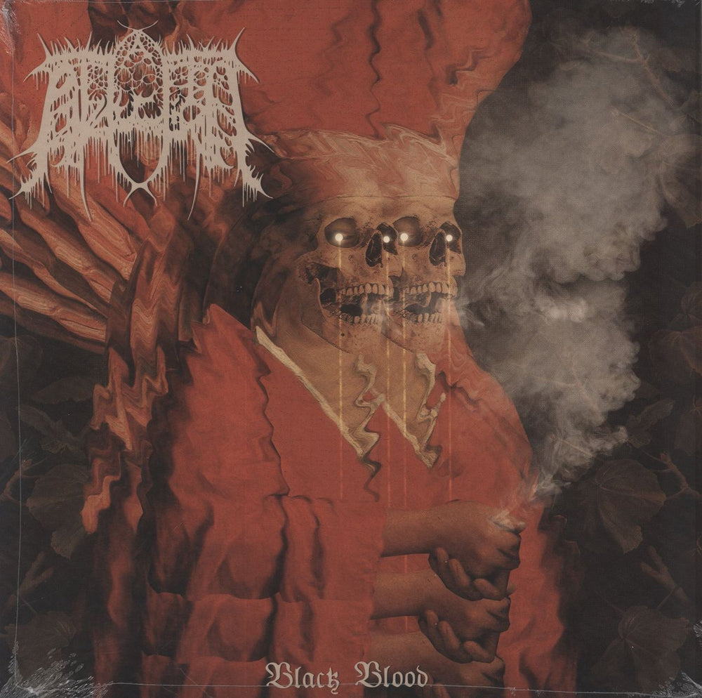 Abduction Black Blood - Orange With Black Yolk Vinyl - Sealed Czech vinyl LP album (LP record) CANDLE902606