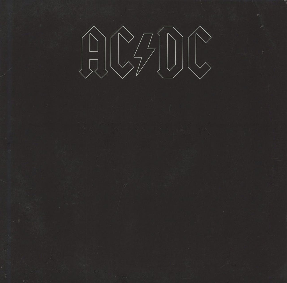 AC/DC Back In Black - 180gm UK vinyl LP album (LP record) 5107651