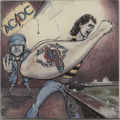 AC/DC Dirty Deeds Done Cheap New Zealand vinyl LP album (LP record) APLP.020