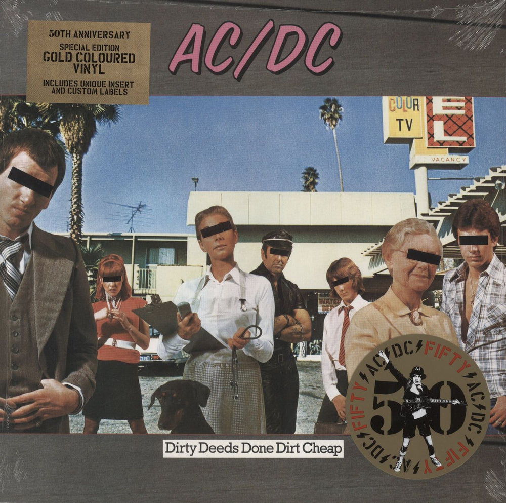 AC/DC Dirty Deeds Done Dirt Cheap - 180g - Gold Vinyl - Sealed UK vinyl LP album (LP record) 19658834581