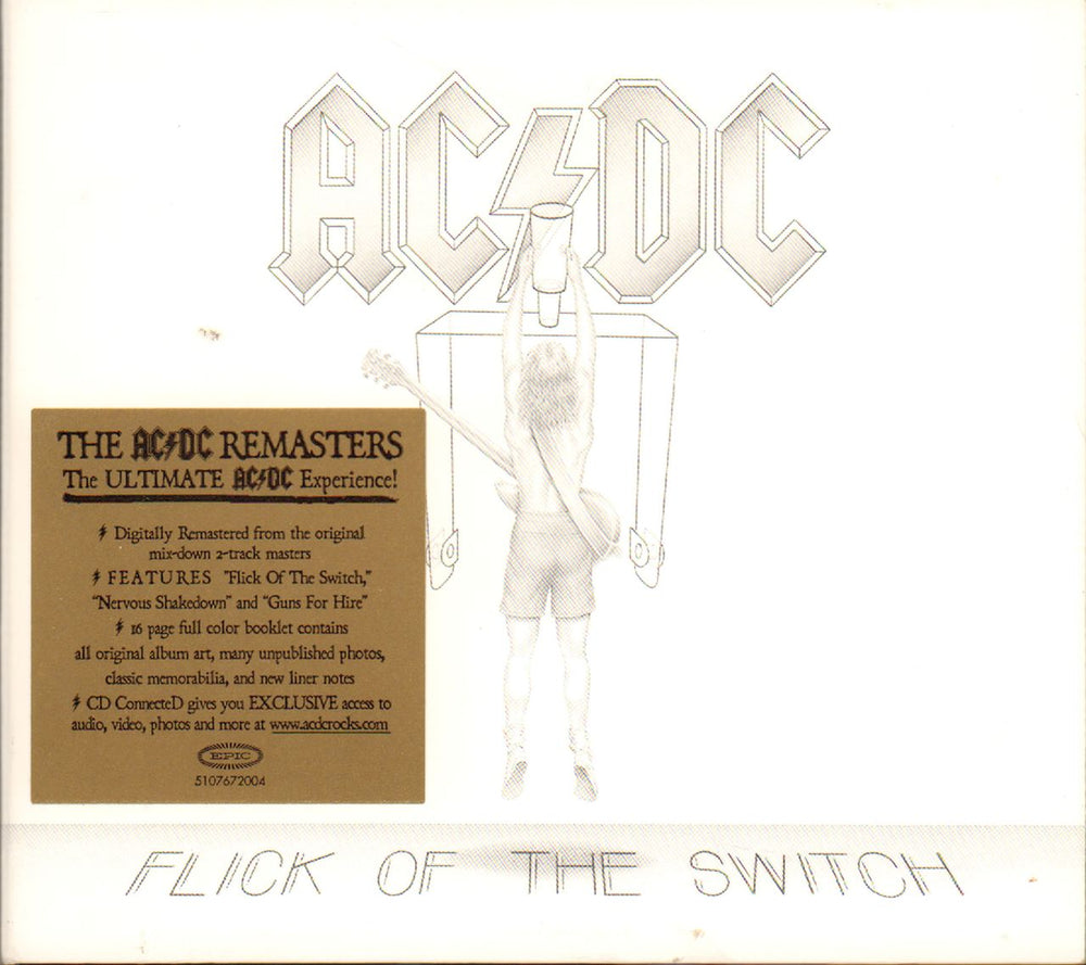 AC/DC Flick Of The Switch - Stickered UK CD album (CDLP) 5107672