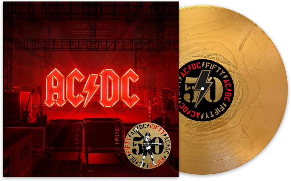 AC/DC Power Up - Gold Vinyl 50th Anniversary Edition - Sealed UK vinyl LP album (LP record) 196588734519