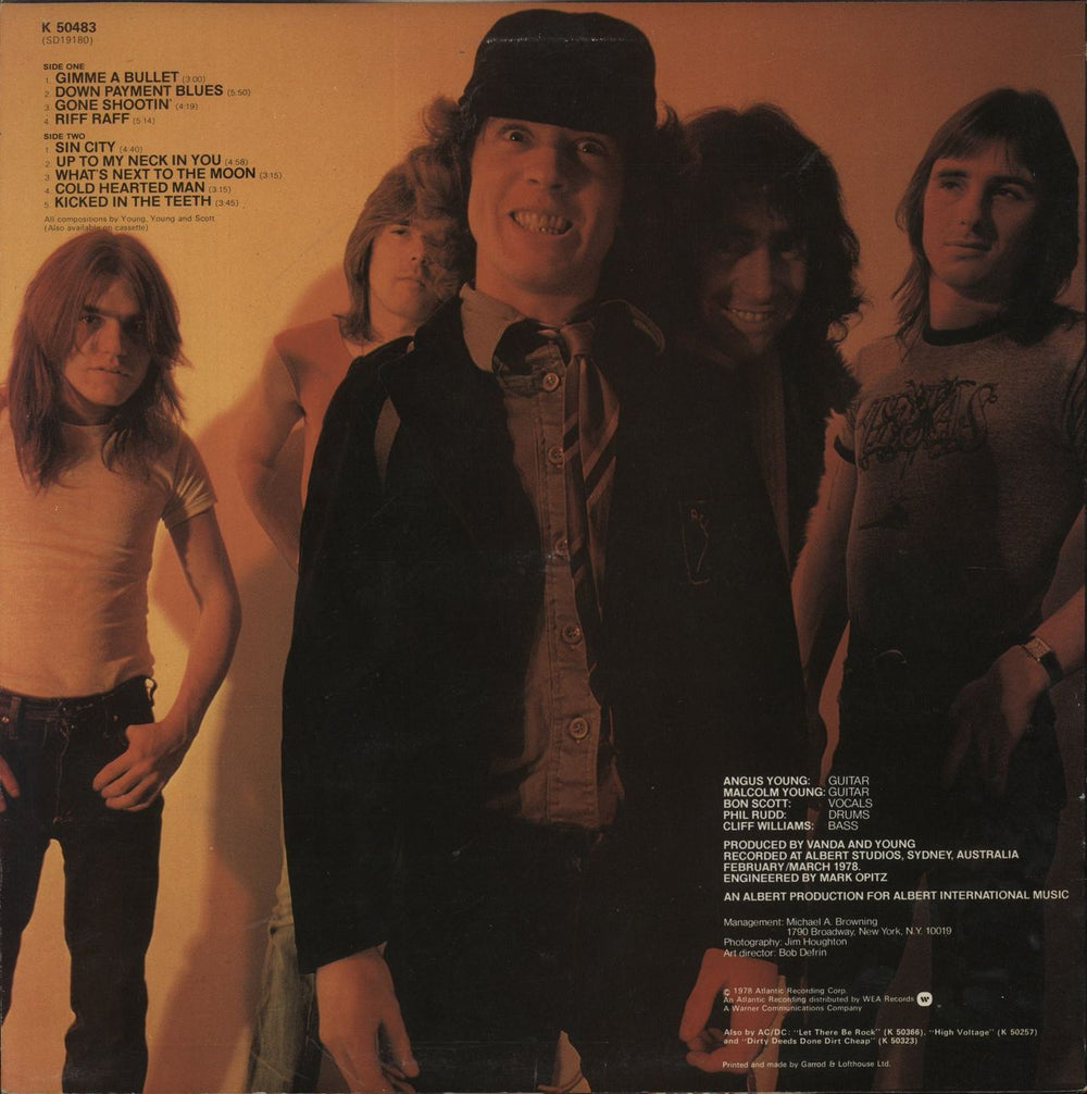 AC/DC Powerage - Cold Hearted Man - A1/B1 - EX UK vinyl LP album (LP record)