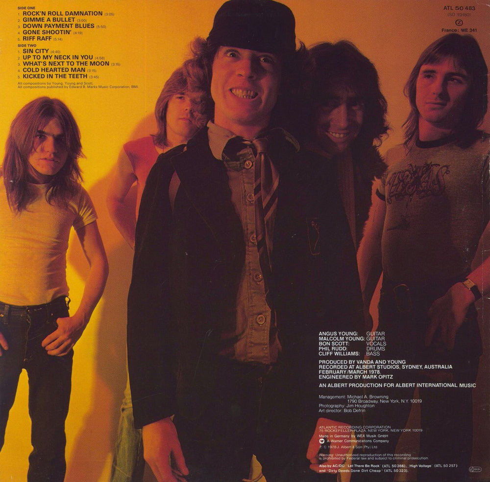 AC/DC Powerage - Non Barcoded German vinyl LP album (LP record)