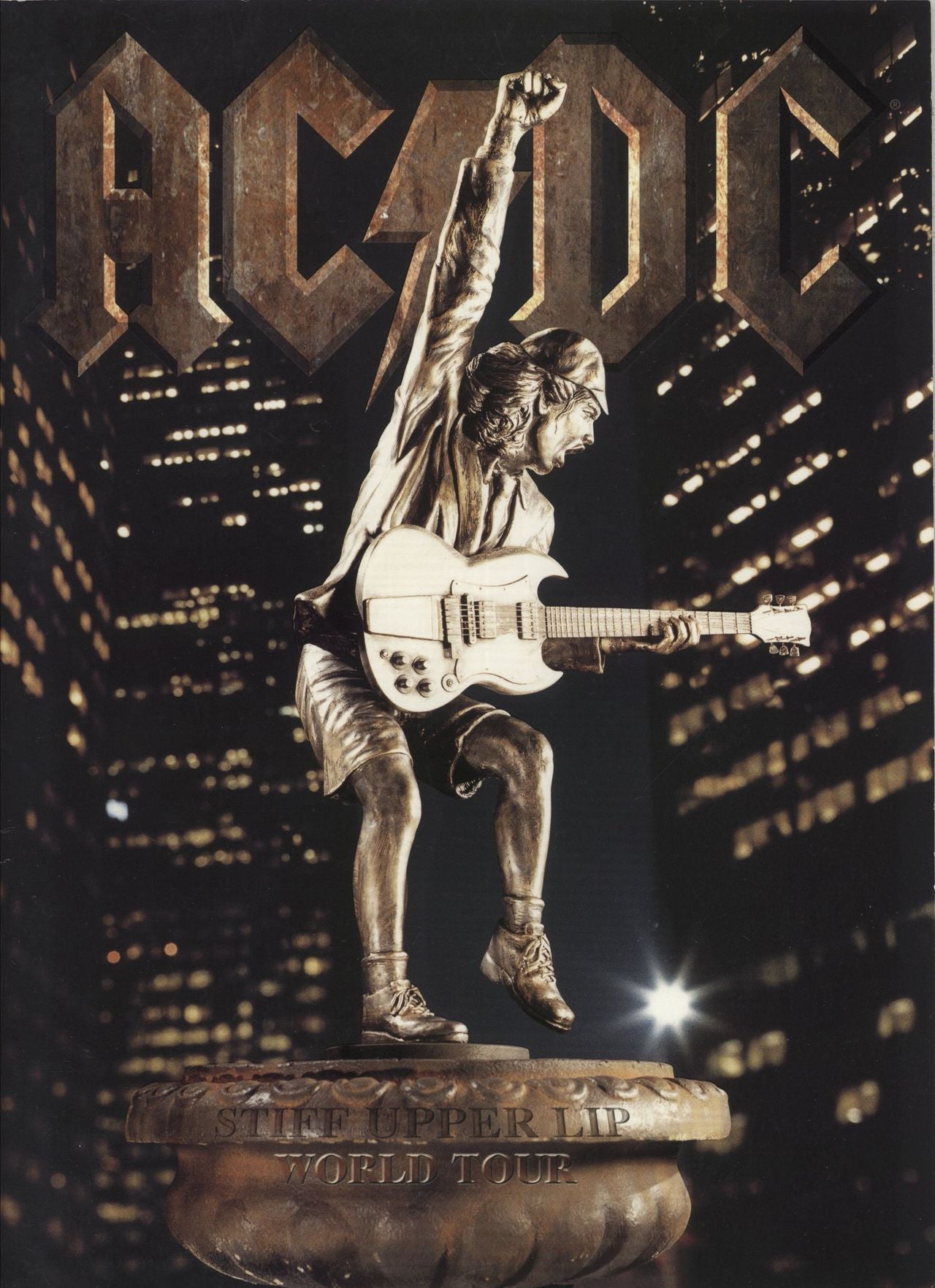 AC/DC Stiff Upper Lip + Ticket Stub UK Promo tour programme TOUR PROGRAM