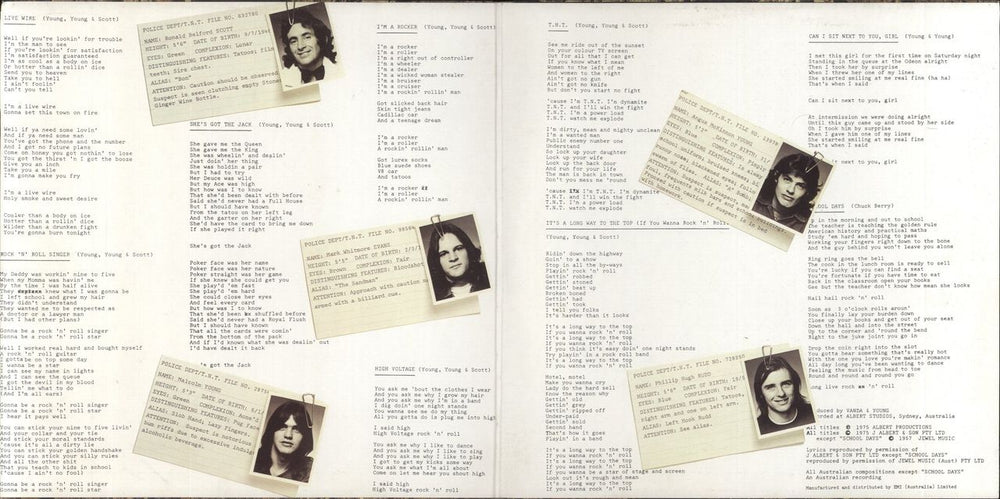 AC/DC T.N.T. - 1st 'Roo' Label - EX Australian vinyl LP album (LP record)