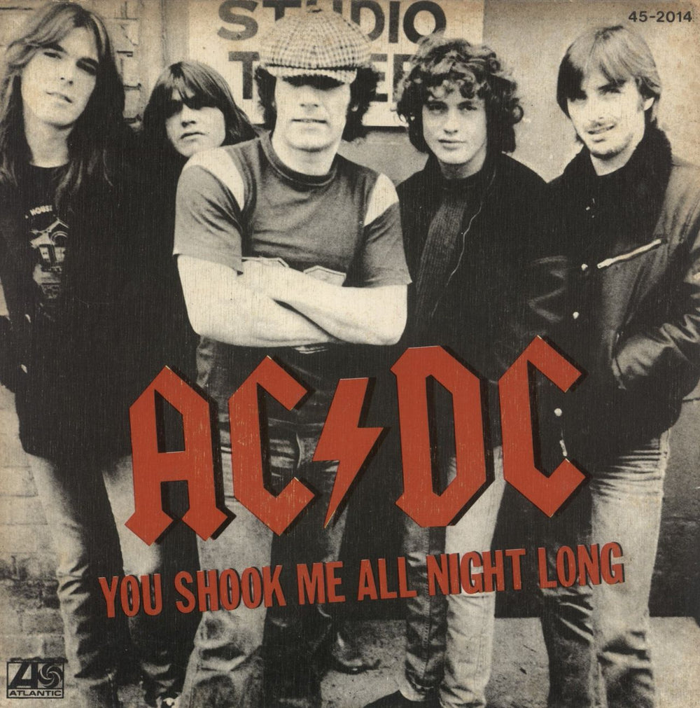 AC/DC You Shook Me All Night Long Spanish 7" vinyl single (7 inch record / 45) 45-2014