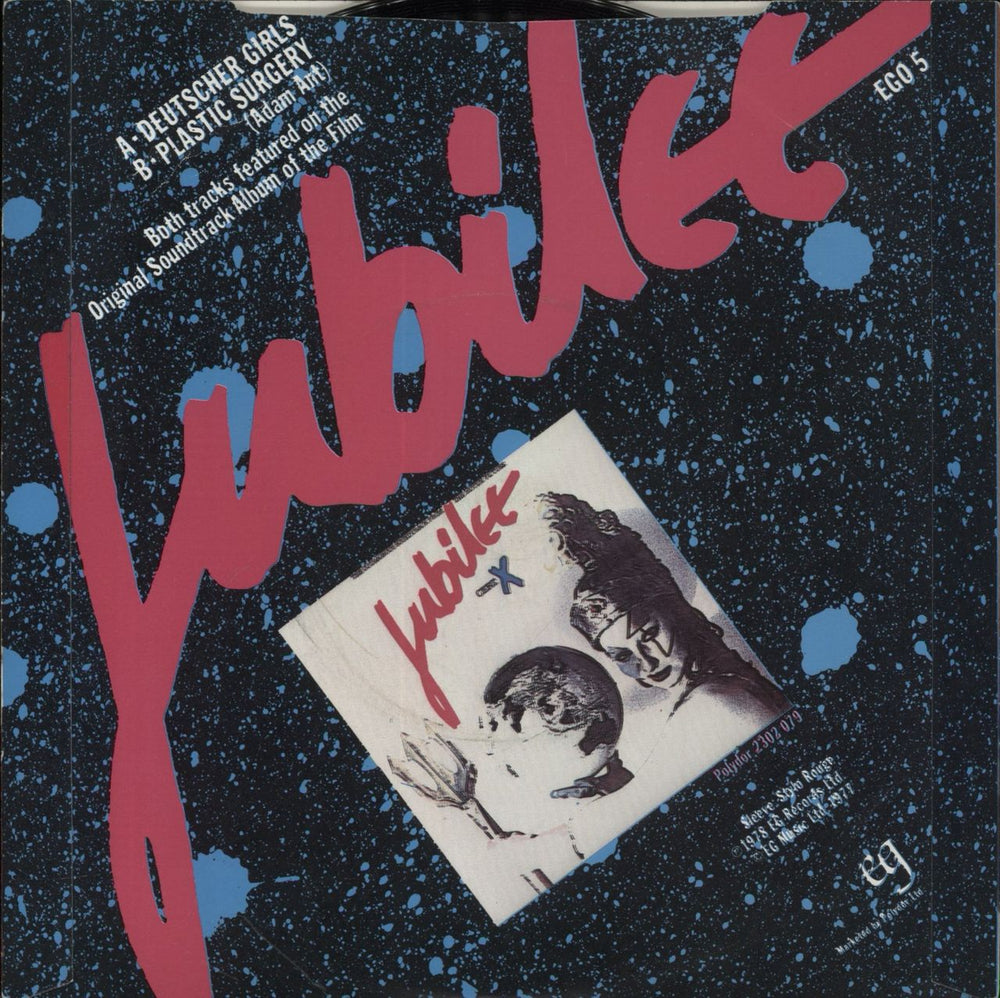 Adam & The Ants Deutscher Girls + Sleeve UK 7" vinyl single (7 inch record / 45)