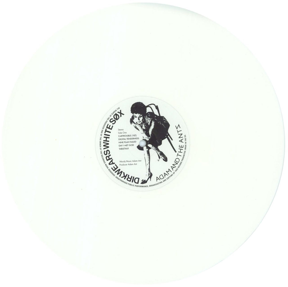 Adam & The Ants Dirk Wears White Sox - RSD14 - White Vinyl + Complete UK vinyl LP album (LP record) ANTLPDI683171
