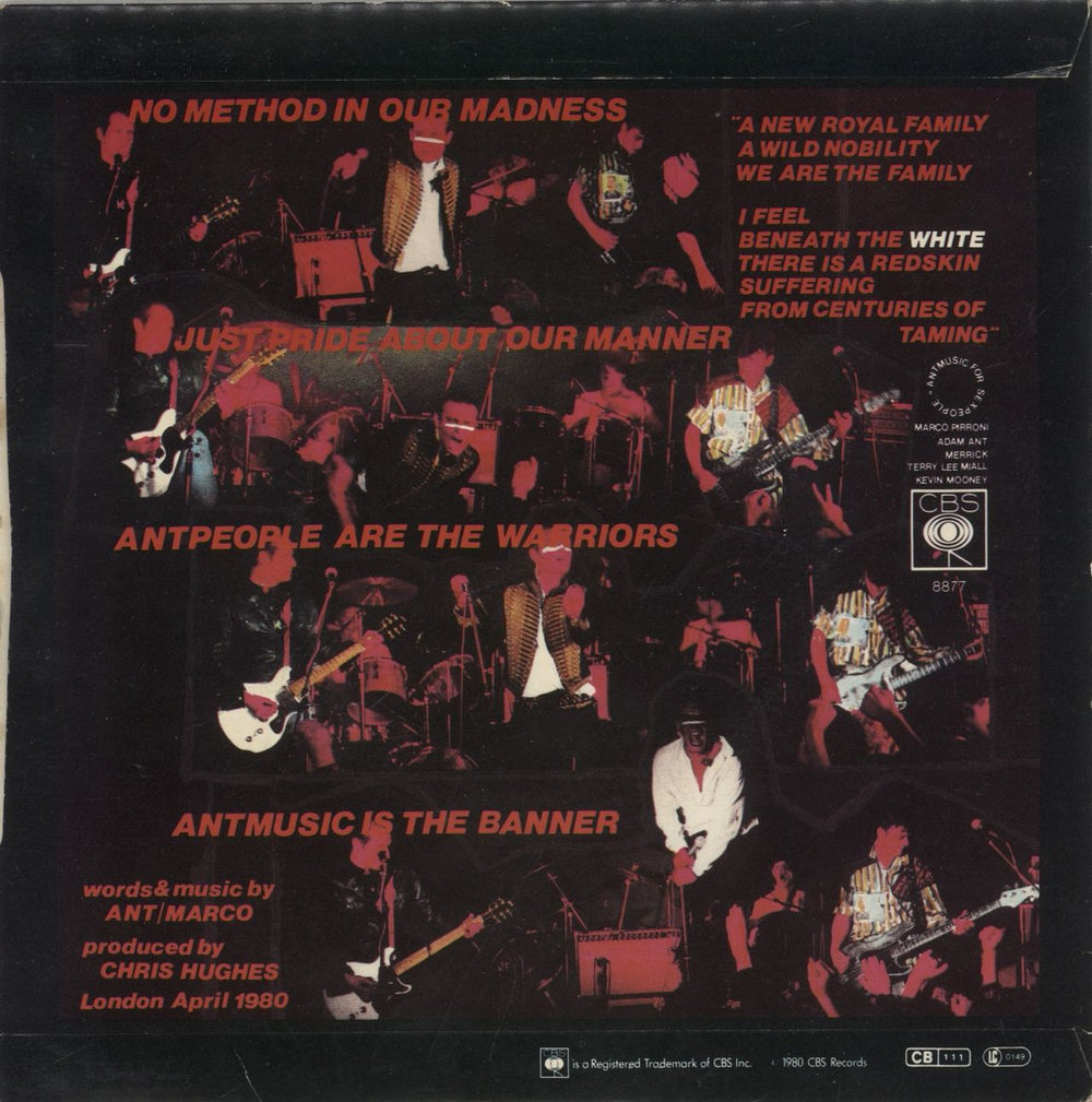 Adam & The Ants Kings Of The Wild Frontier - Solid UK 7" vinyl single (7 inch record / 45)