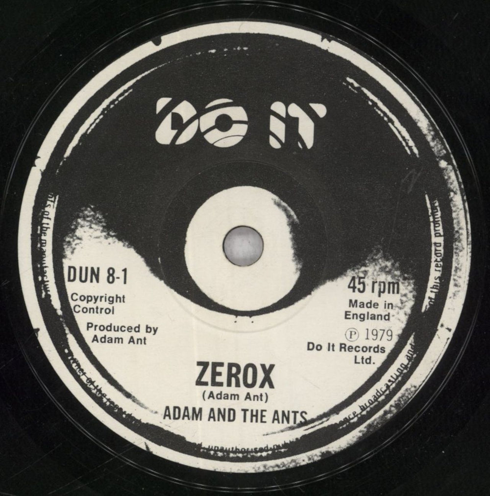 Adam & The Ants Zerox - 'Physical' Mispress - VG UK 7" vinyl single (7 inch record / 45) ANT07ZE844763