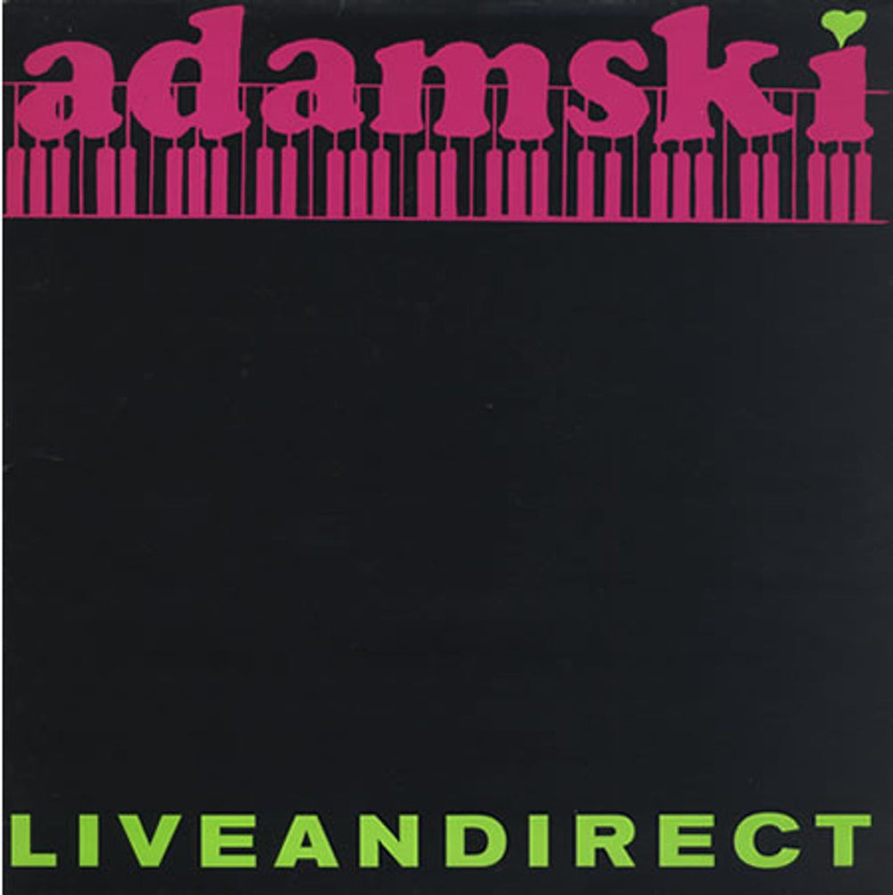 Adamski Liveandirect UK vinyl LP album (LP record) MCL1900