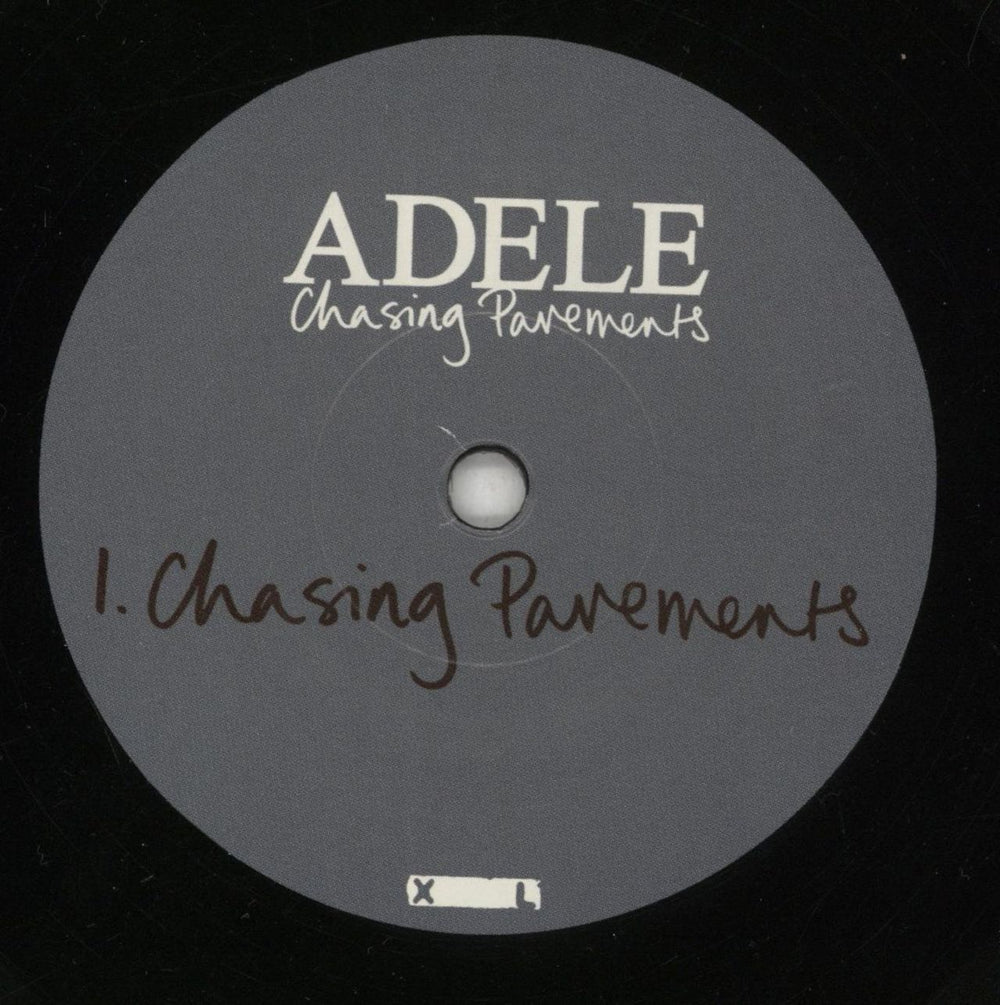 Adele Chasing Pavements UK 7" vinyl single (7 inch record / 45) AYX07CH423720