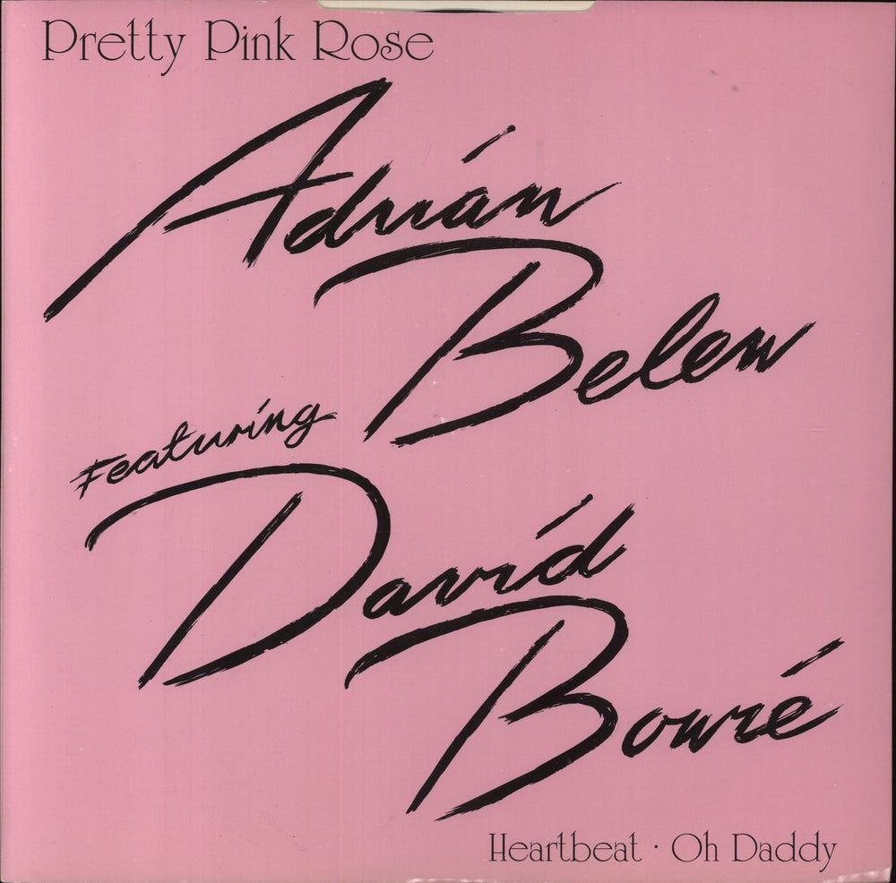 Adrian Belew Pretty Pink Rose - Misprint UK 12" vinyl single (12 inch record / Maxi-single) A7904T