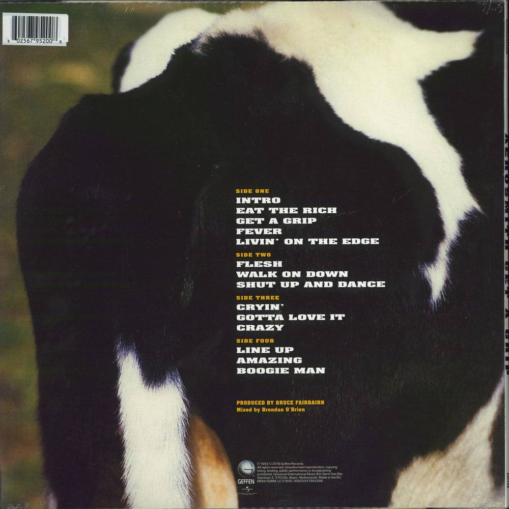 Aerosmith Get A Grip - White Vinyl Dutch 2-LP vinyl record set (Double LP Album) 602567952008