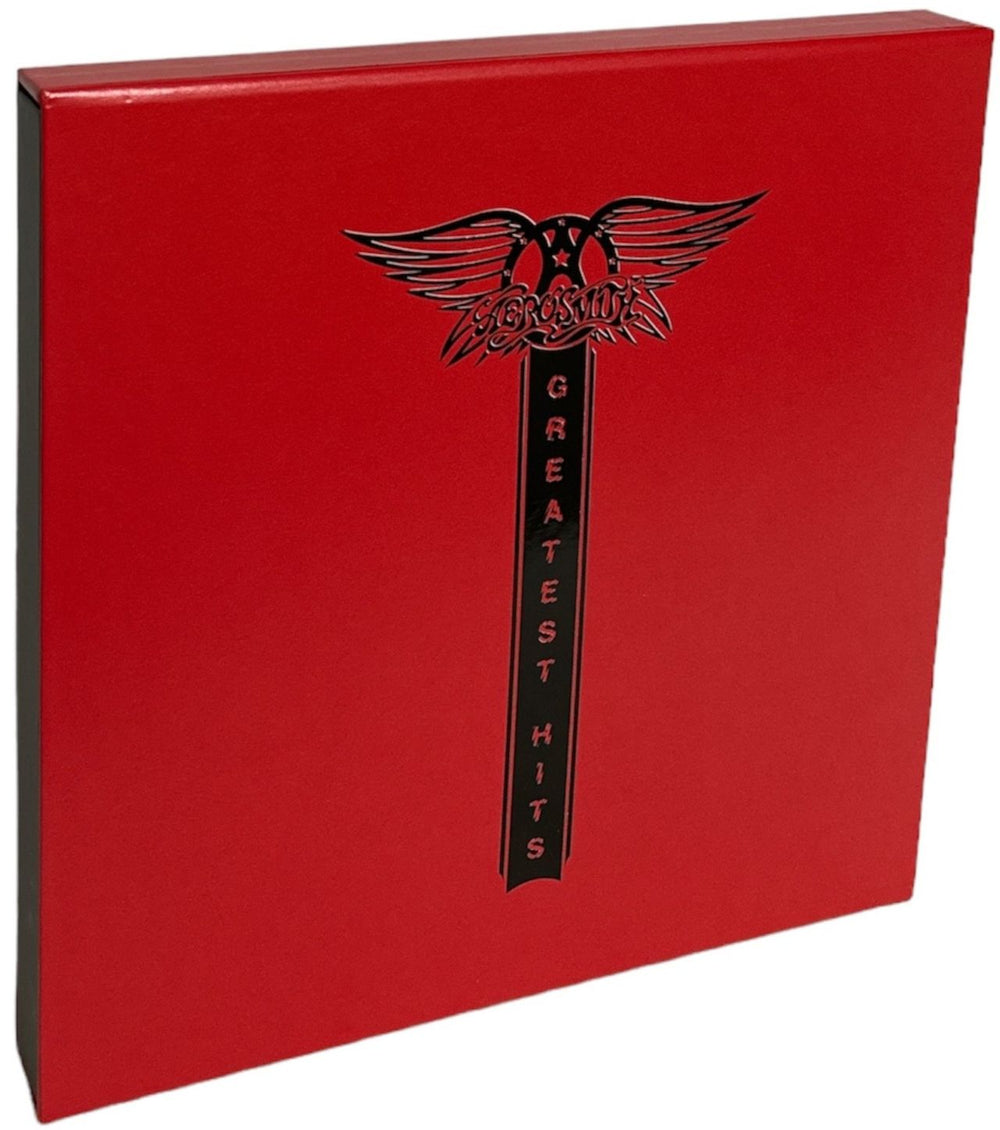 Aerosmith Greatest Hits - 180 Gram Vinyl - Red / Black Swirl UK Vinyl Box Set 602448964038