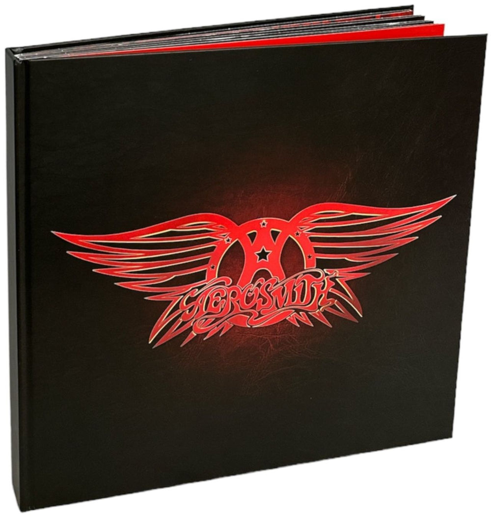 Aerosmith Greatest Hits - 180 Gram Vinyl - Red / Black Swirl UK Vinyl Box Set AERVXGR837918