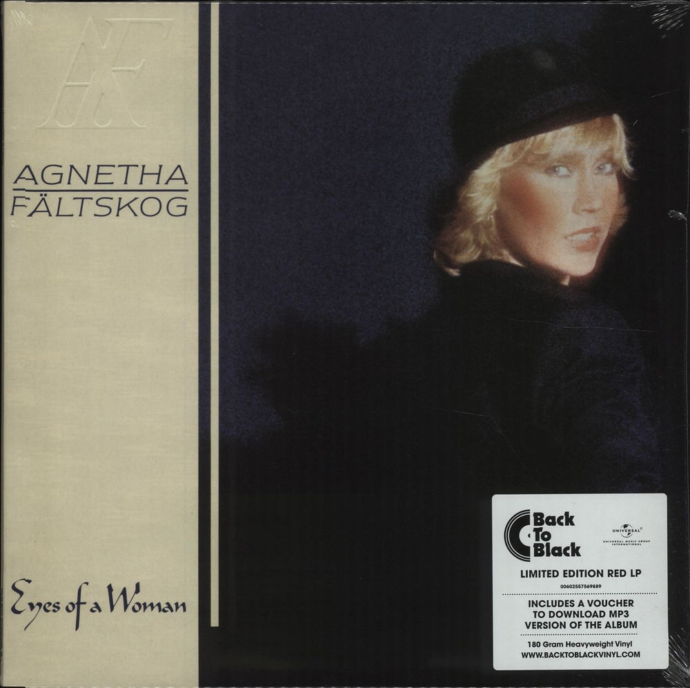 Agnetha Fältskog Eyes Of A Woman - 180gram Red Vinyl + Sealed UK vinyl LP album (LP record) 00602557569889