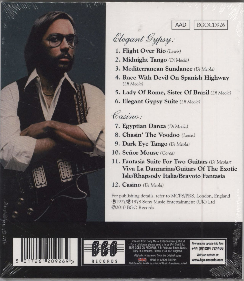 Al Di Meola Elegant Gypsy / Casino UK CD album (CDLP) AL5CDEL506177