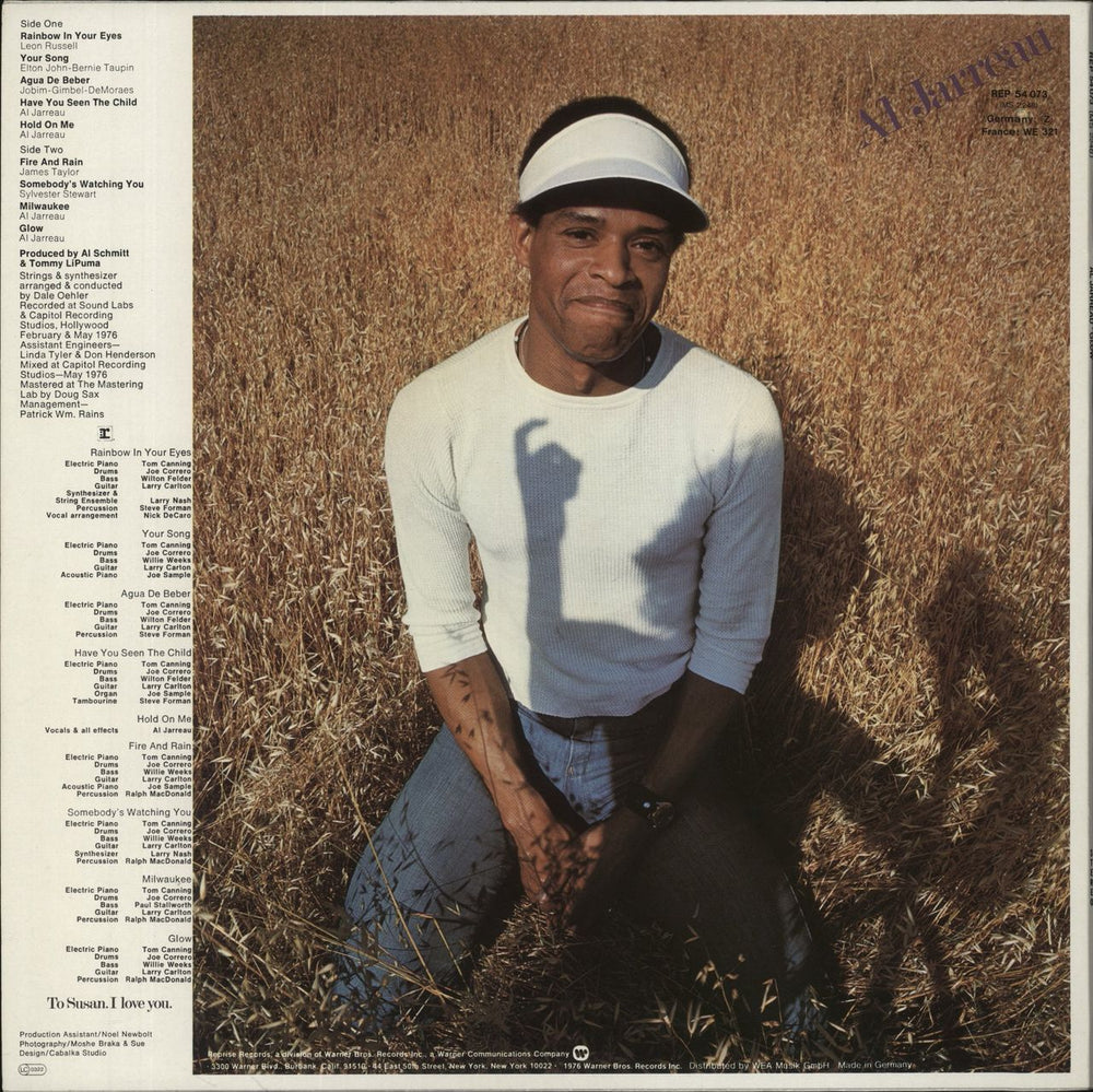 Al Jarreau Glow German vinyl LP album (LP record)