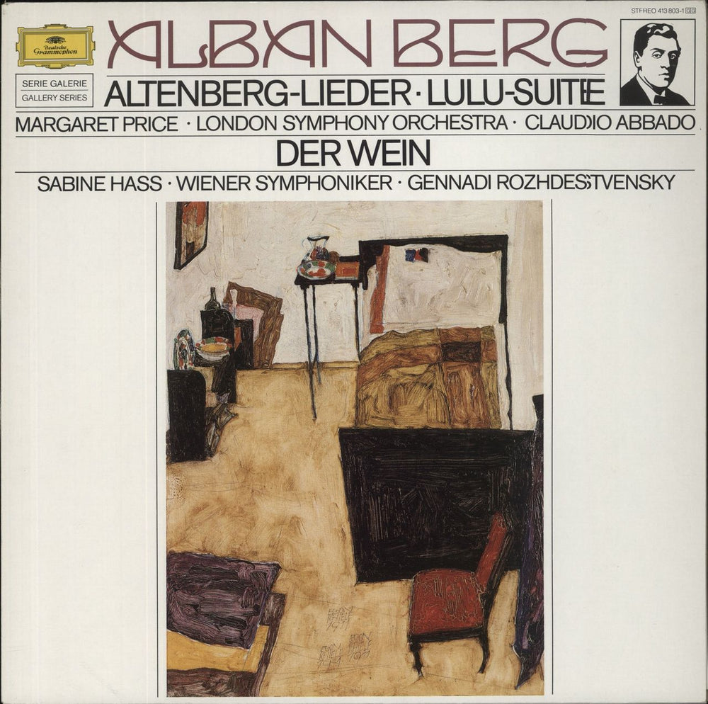Alban Berg ltenberg-Lieder / Lulu-Suite / Der Wein German vinyl LP album (LP record) 413803-1