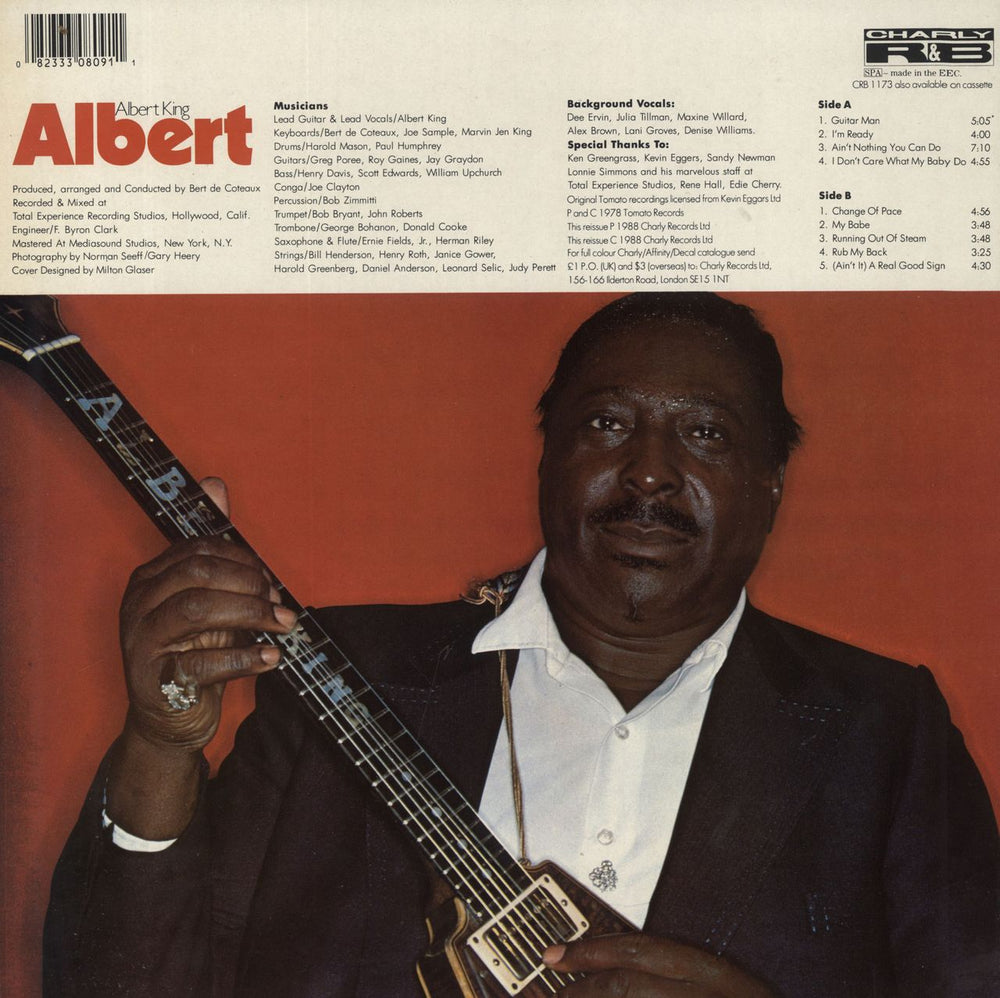 Albert King Albert UK vinyl LP album (LP record) 082333080911