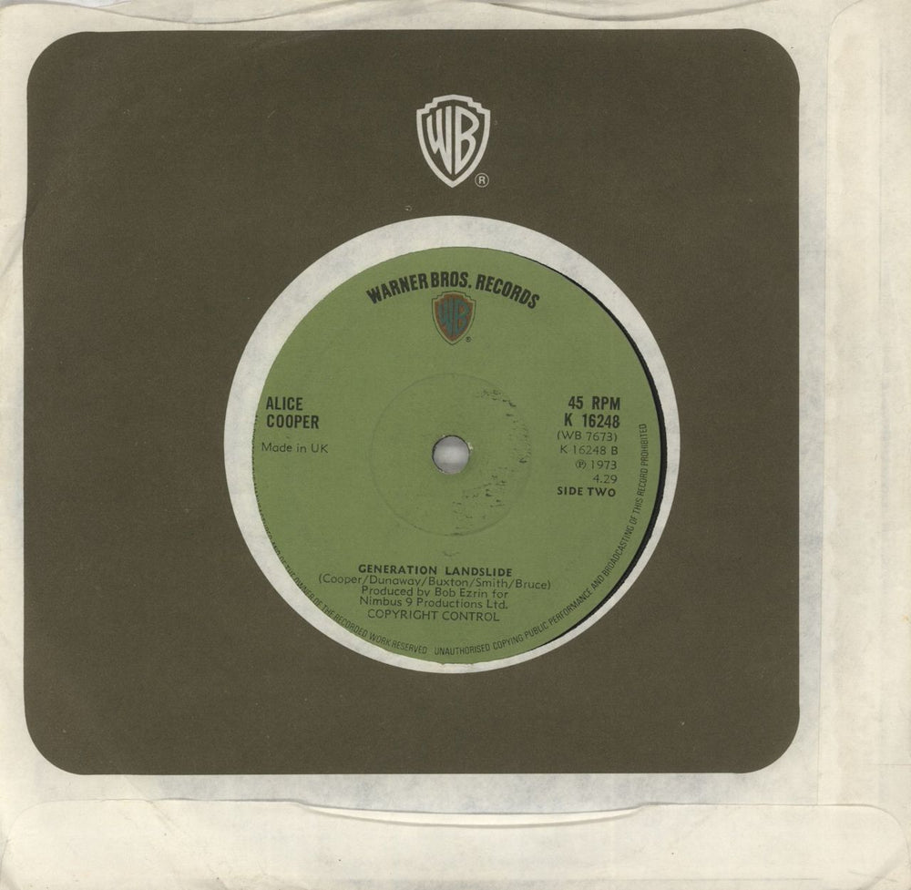 Alice Cooper Hello Hurray - Solid UK 7" vinyl single (7 inch record / 45)