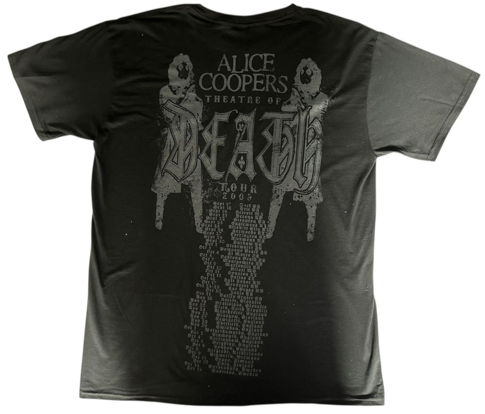 Alice Cooper Theatre Of Death Tour 2009 UK t-shirt