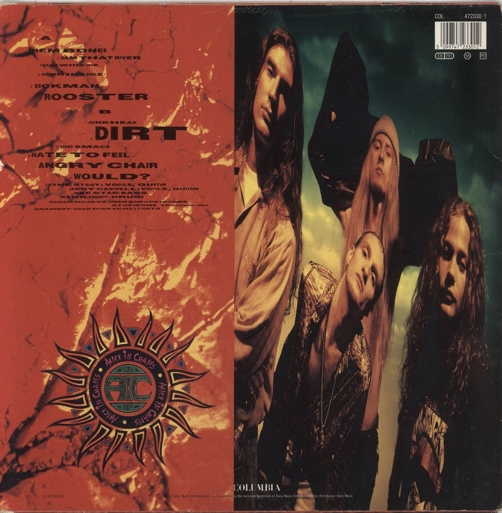 Alice In Chains Dirt - VG UK vinyl LP album (LP record) 5099747233012