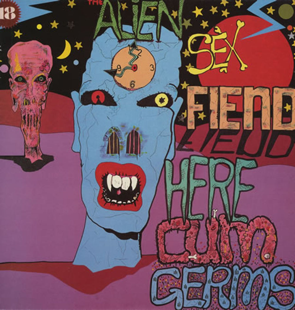 Alien Sex Fiend Here Cum Germs UK vinyl LP album (LP record) GRAM31