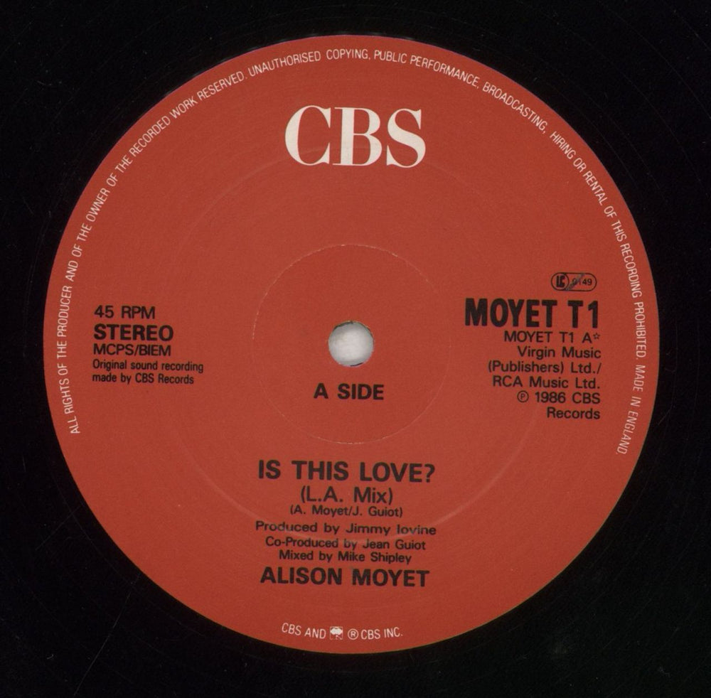 Alison Moyet Is This Love? UK 12" vinyl single (12 inch record / Maxi-single) MOY12IS18682