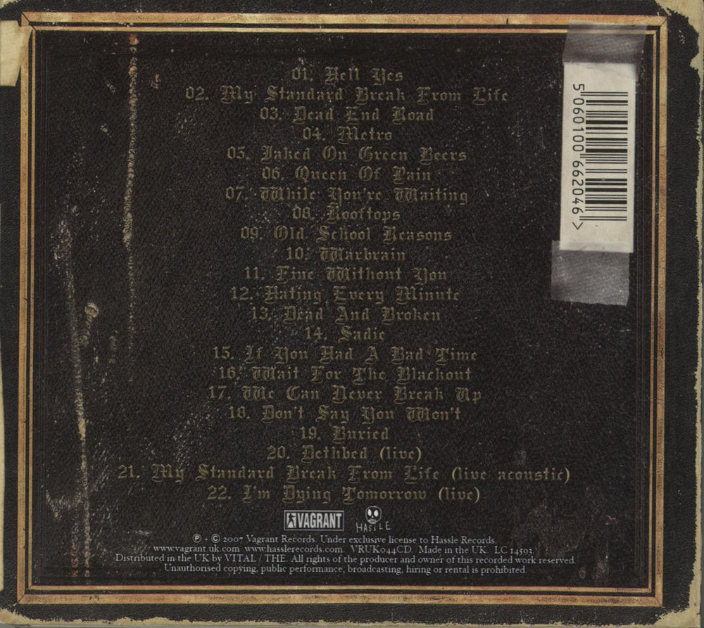 Alkaline Trio Remains UK 2-disc CD/DVD set 5060100662046