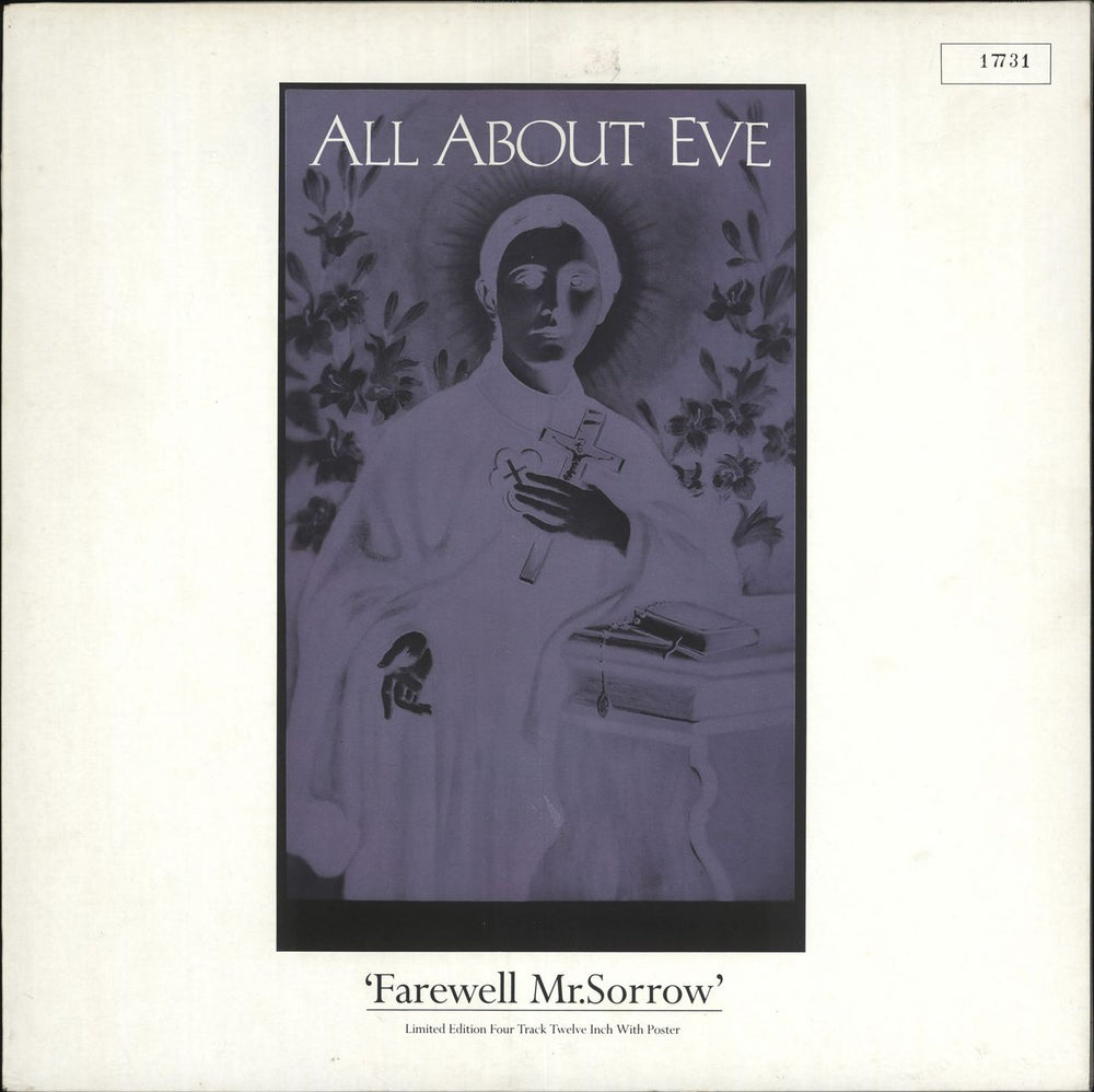 All About Eve Farewell Mr Sorrow + Poster UK 12" vinyl single (12 inch record / Maxi-single) EVENB14