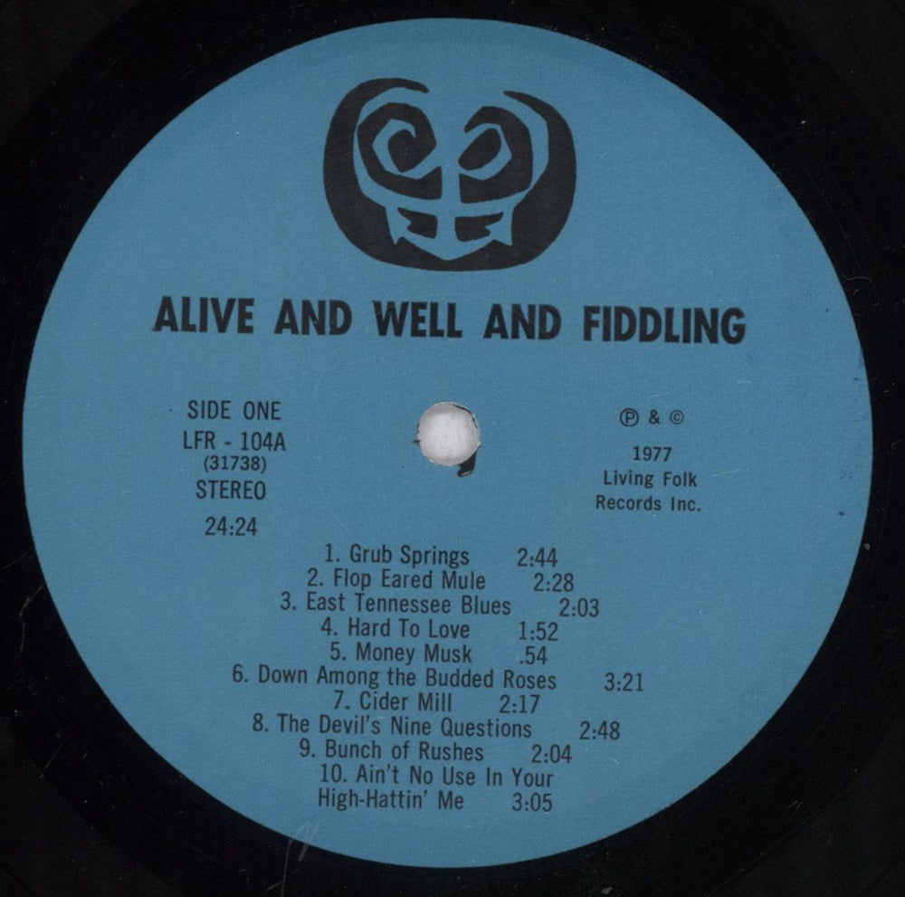 Allan Block Alive & Well & Fiddling US vinyl LP album (LP record) 68NLPAL835020