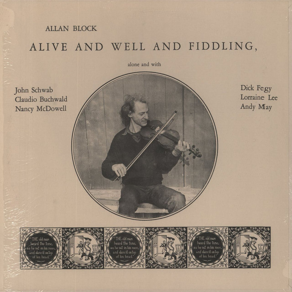 Allan Block Alive & Well & Fiddling US vinyl LP album (LP record) LFR104