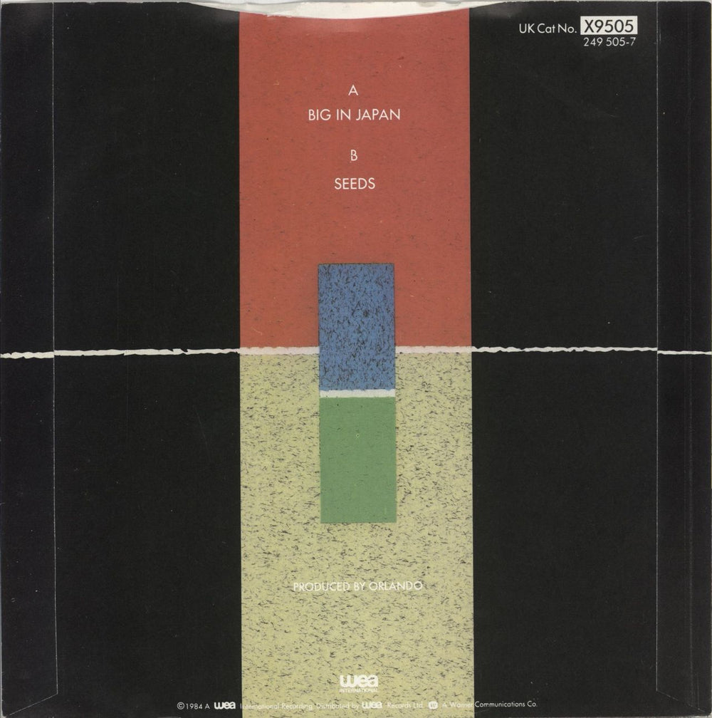 Alphaville Big In Japan UK 7" vinyl single (7 inch record / 45) ALP07BI114847