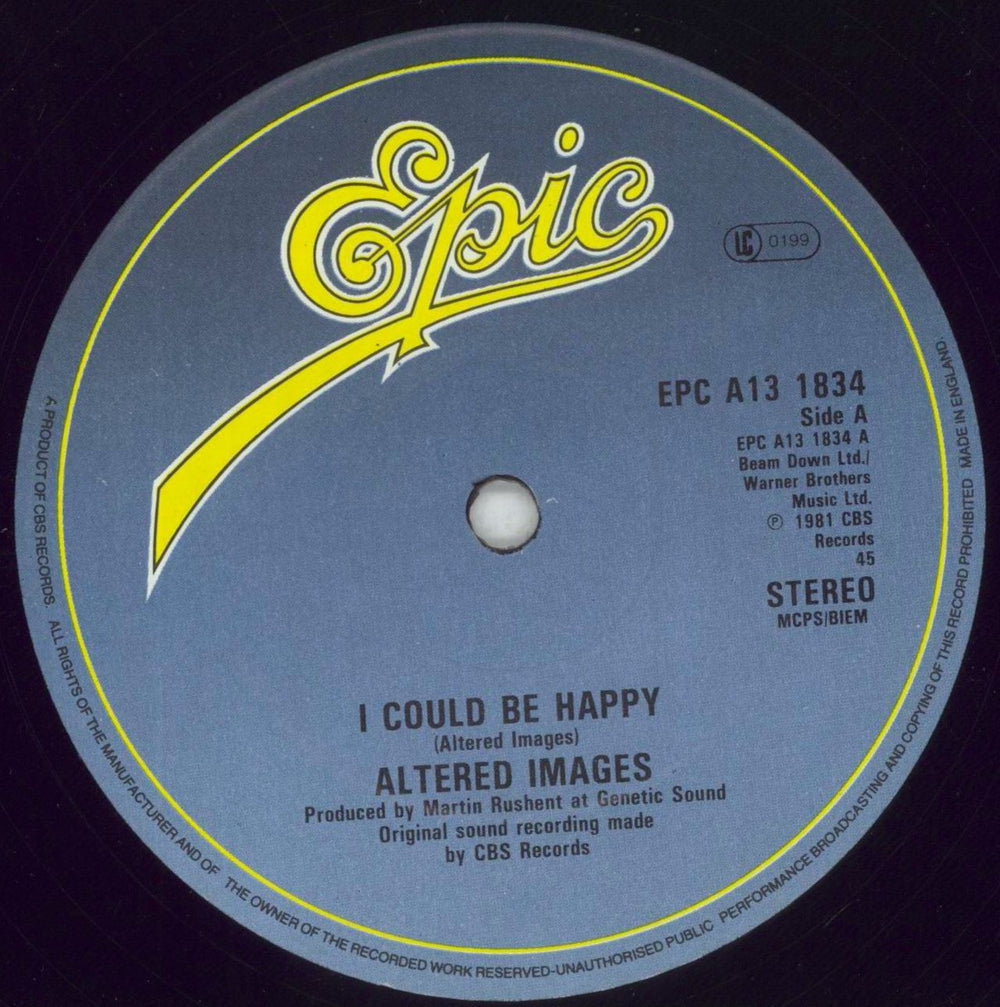 Altered Images I Could Be Happy UK 12" vinyl single (12 inch record / Maxi-single) ALT12IC45936
