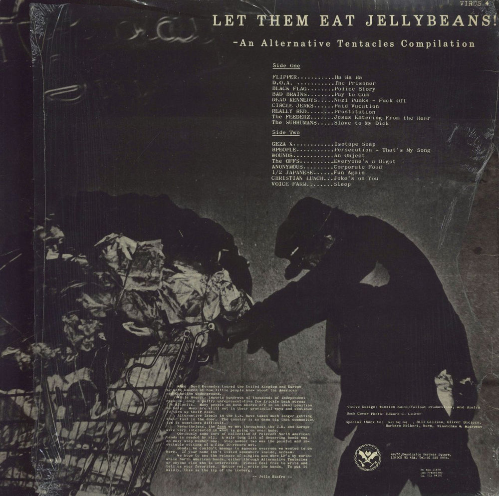 Alternative Tentacles Let Them Eat Jellybeans US vinyl LP album (LP record)